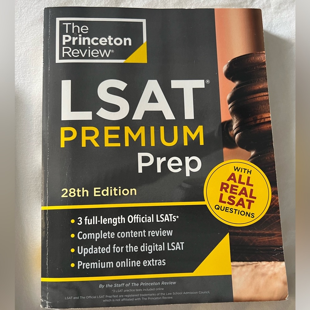 Princeton review lsat premium prep book